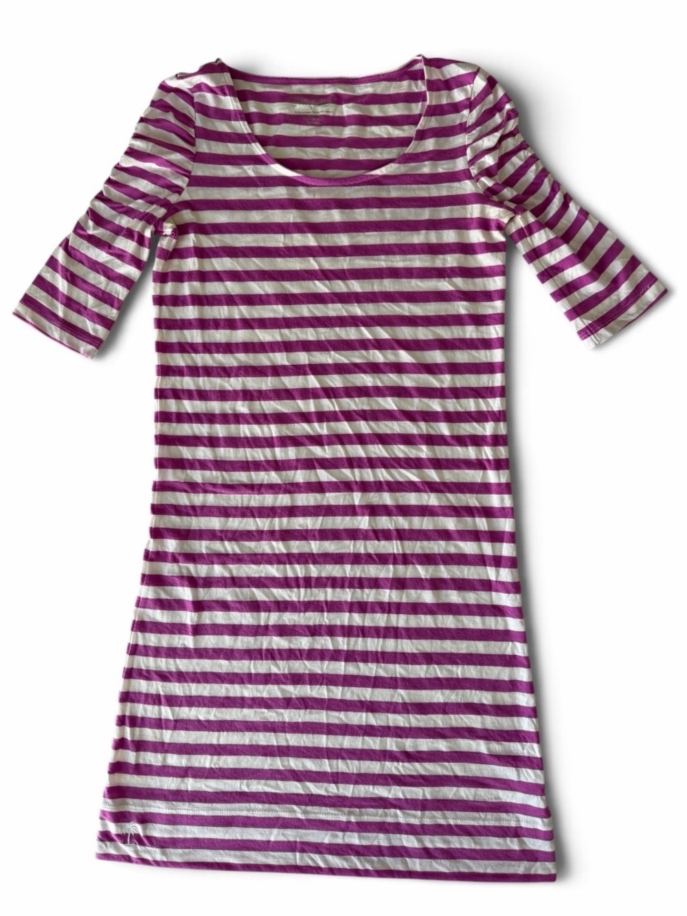 Lilly Pulitzer Girls' Purple and White Striped Scoop Neck Dress